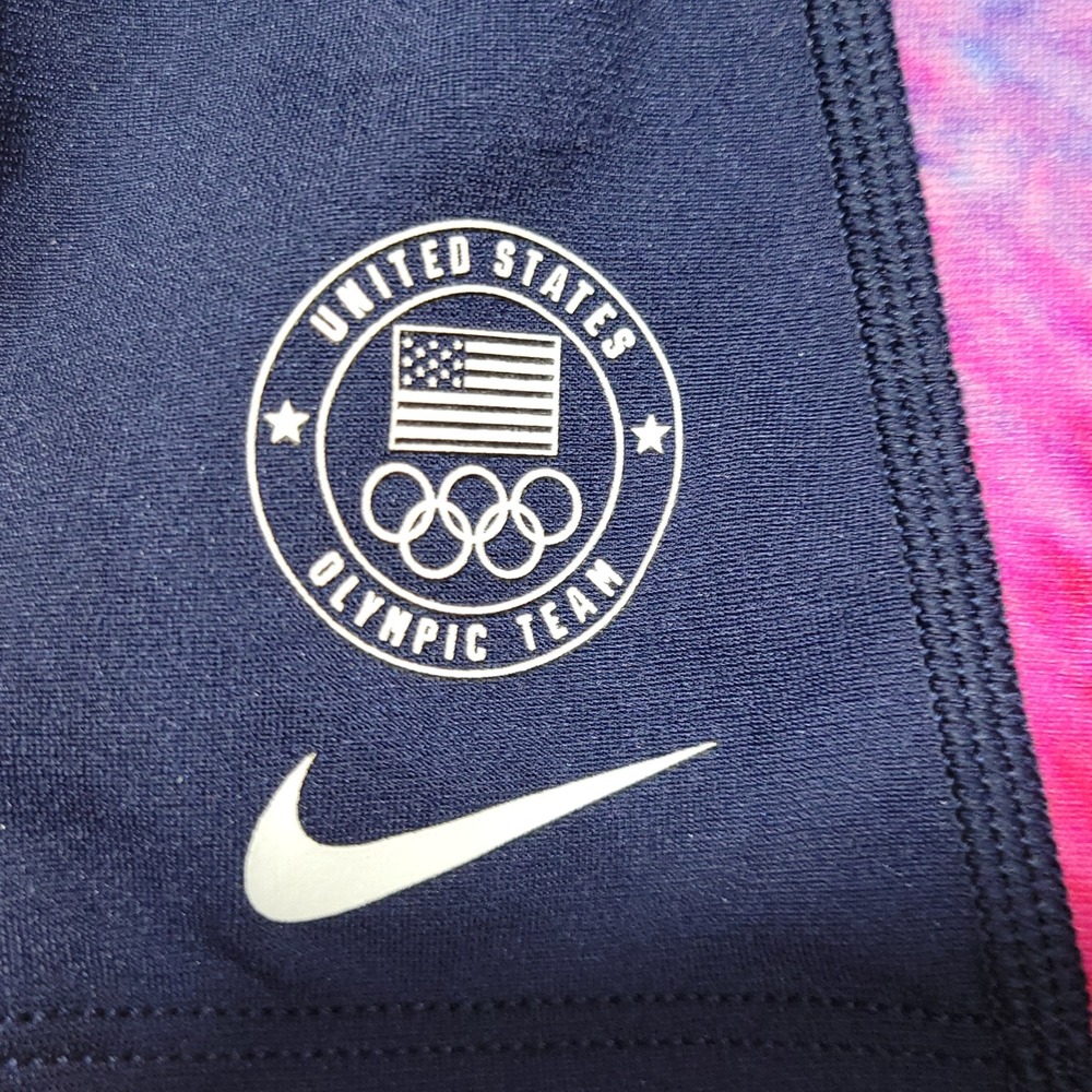Nike Swim Jammer Swimsuit Shorts Mens 36 Blue USA Olympic Team Hydrastrong NEW - Picture 5 of 12